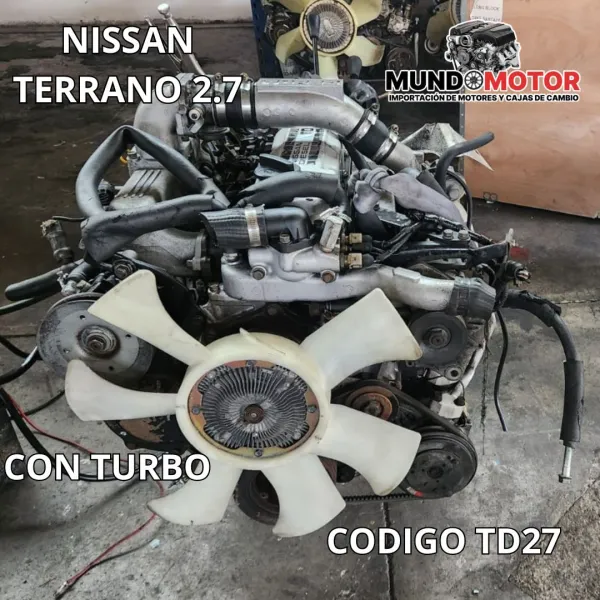 Motor Para Nissan Terrano 2000 2008 Con Turbo 2.7 8v Td27 Diesel