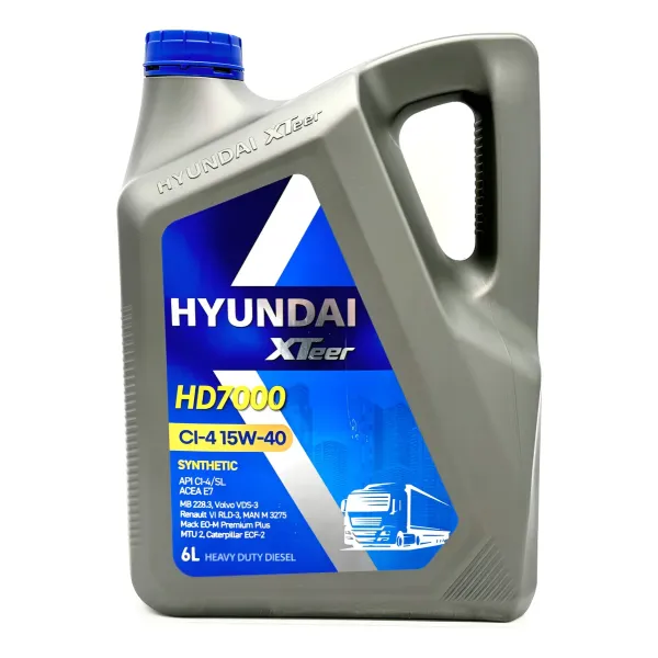 HYUNDAI XTEER HD7000 15W40 CI-4/SJ SINTETICO 6 LITROS - Aceite De Motor | ClickRepuestos
