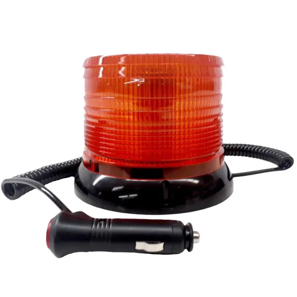 BALIZA LED AMBAR CON IMAN 12/24V