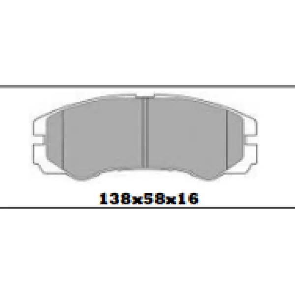 PASTILLAS DE FRENO GREAT WALL / HONDA / ISUZU ITAL 195 - BBP FULLCOP