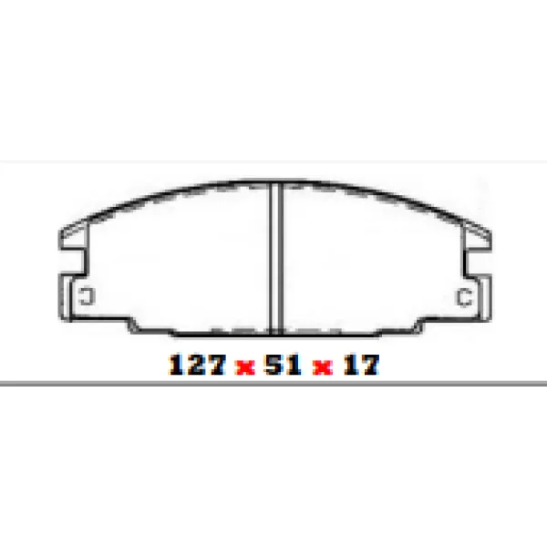 PASTILLAS DE FRENO DELANTERAS CHEVROLET / ISUZU / JMC ITAL 35 - BBP FULLCOP