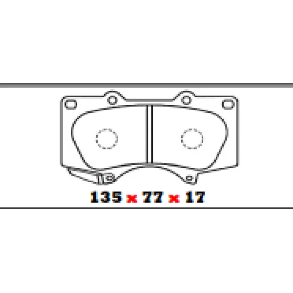 PASTILLAS DE FRENO DELANTERAS JAC / MITSUBISHI / TOYOTA ITAL 690 - BBP