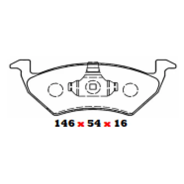 PASTILLAS DE FRENO DELANTERAS MG / VOLKSWAGEN ITAL 1186 - BBP