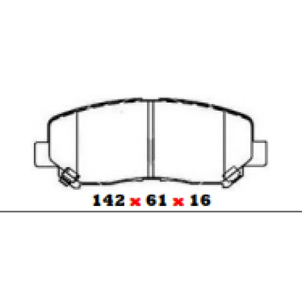 PASTILLAS DE FRENO DELANTERAS MAZDA ITAL 1249 - BBP