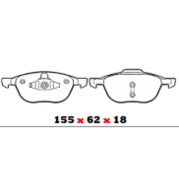 PASTILLAS DE FRENO DELANTERAS FORD / MAZDA / VOLVO ITAL 767 - BBP FULLCOP