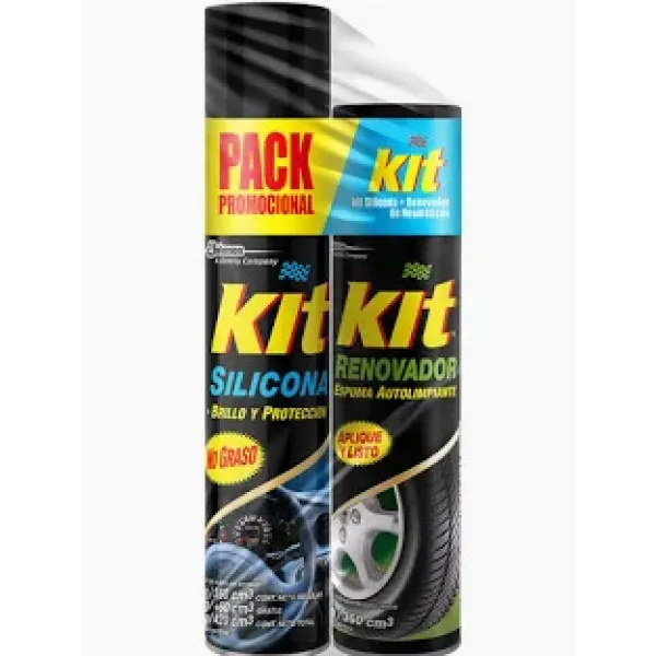 PACK KIT SILICONA + RENOVADOR DE NEUMATICO 420/360ML - KIT