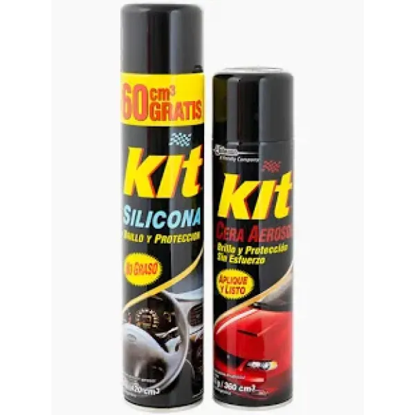 PACK KIT SILICONA + CERA AEROSOL 420/360ML - KIT