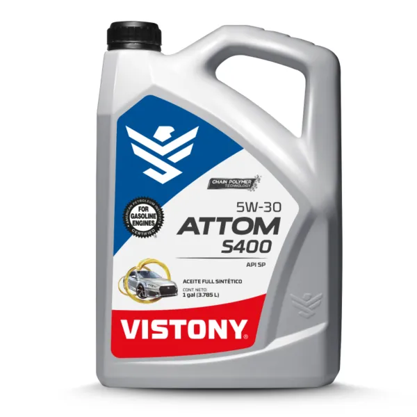 ACEITE 5W30 ATTOM S400 API SP - ILSAC GF-6A 4L- VISTONY