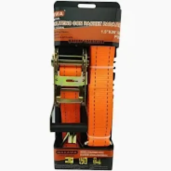 JUEGO CINTA POLITENO CON RACHET PARA AMARRAR 38MMx6MM - MAKAWA