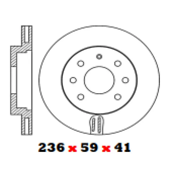 Disco De Freno Delantero Para Chevrolet Spark Gt