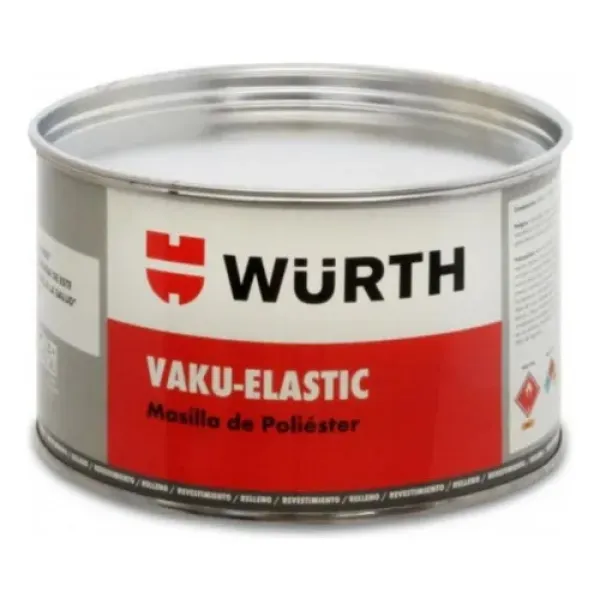 MASILLA VAKU ELASTIC POLIESTER BLANCA 2,5KG - WURTH