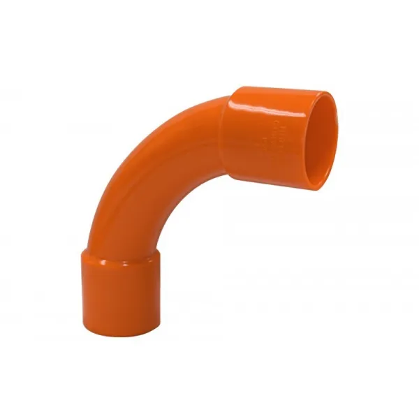 Curva Pvc Conduit 16 Mm. Inyectada 2 Campanas - fittings conduit para uso industrial