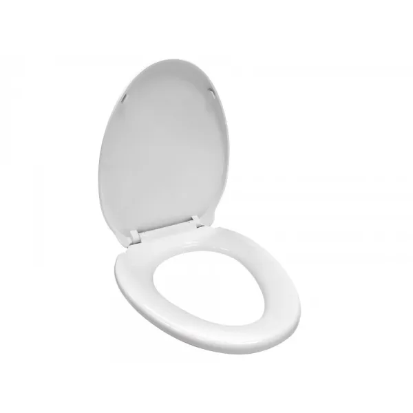 Asiento Wc Elongado Reforzado Cierre Suave Blanco - tapas y asientos wc para uso industrial