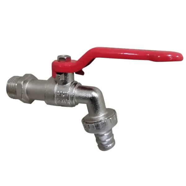 Llave Jardín Bola 1 Manilla Roja Zamak - llaves para uso industrial