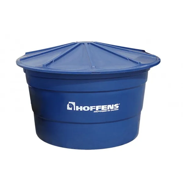 Estanque Agua Con Tapa   500 Lts. Azul Hoffens - estanque de agua para uso industrial