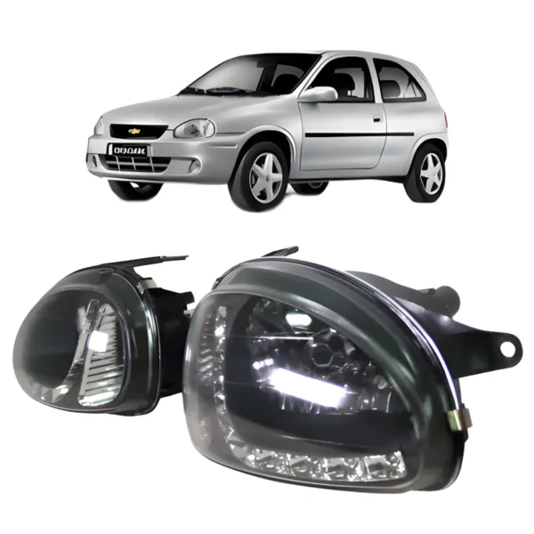 Optico ambos delanteros para chevrolet corsa 1993 2009 1.4 1.6