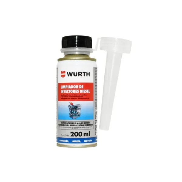 LIMPIADOR INYECTORES GASOLINA 200 ML WURTH