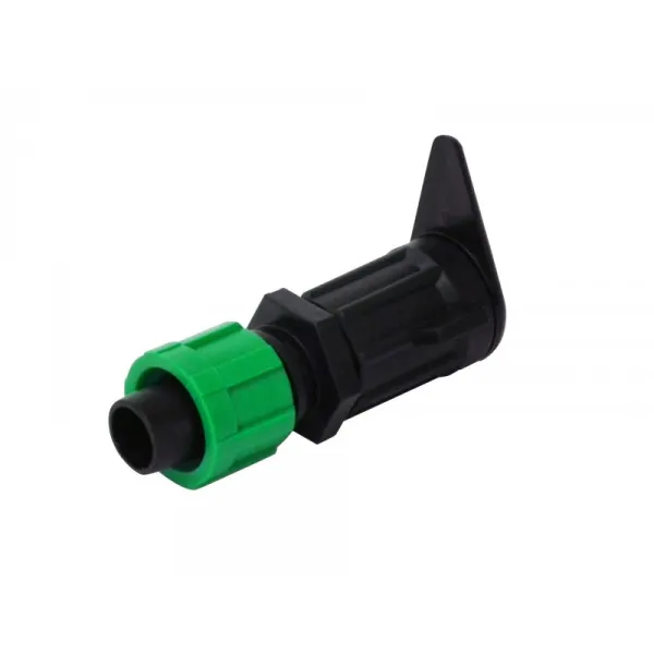 Conector Lay Flat 17 X 16 Mm. Verde - fitting layflat para uso industrial