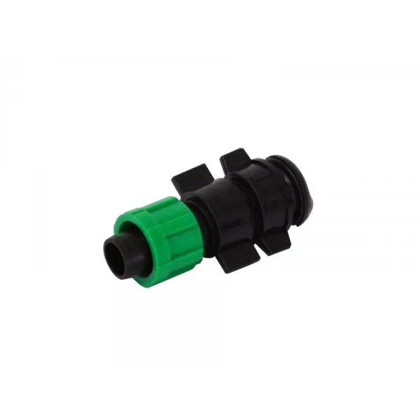 Conector Lay Flat Cocodrilo 17 X 16 Mm. Verde - fitting layflat para uso industrial