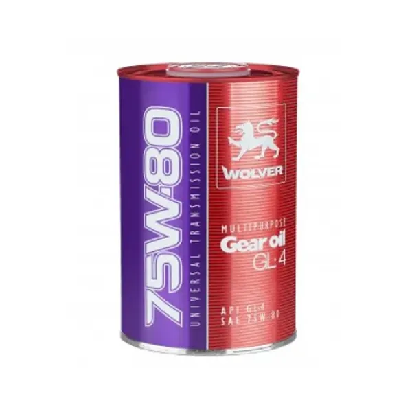 Aceite 75w80 1lt Sintetico Api Gl4 Wolver