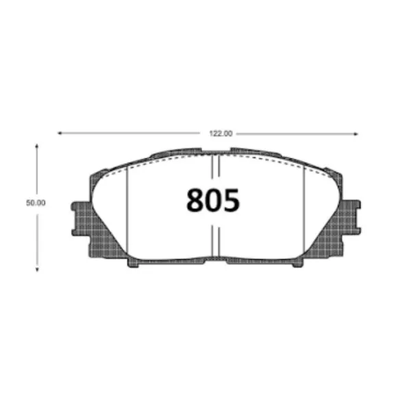 Juego de pastillas de frenos para toyota yaris sedan 2006 2013 1.5